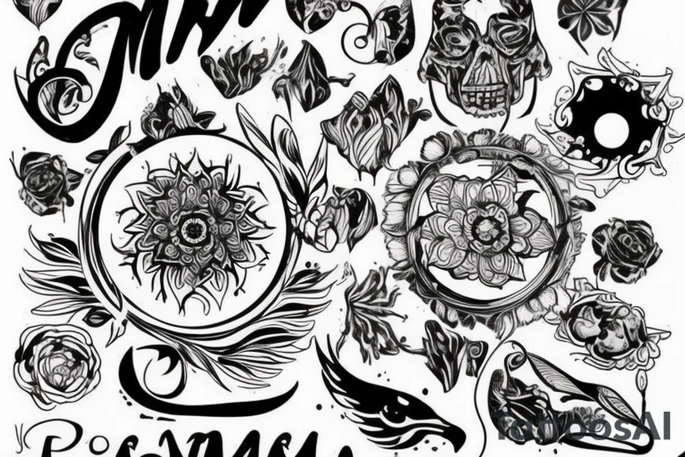 Медуза гаргона из разбитого стекла tattoo idea