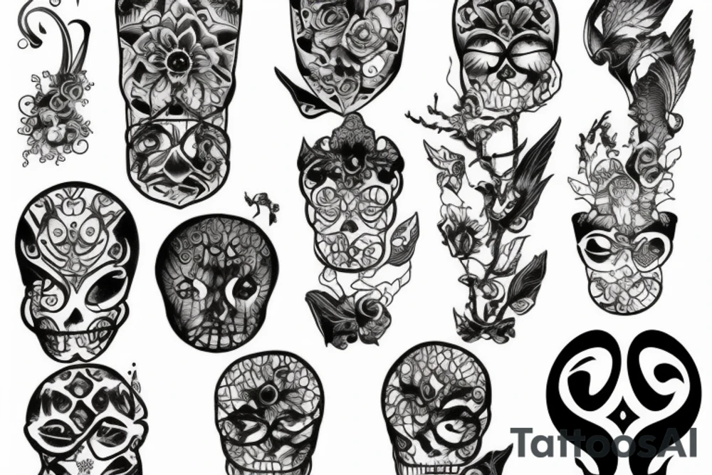 glass gargona tattoo idea