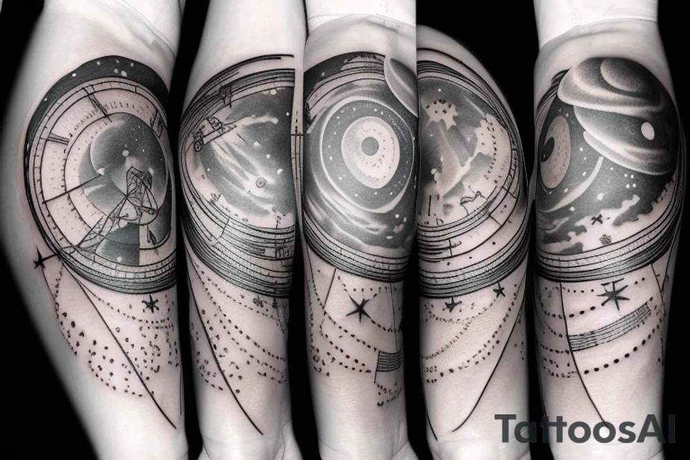 Astronomy tattoo idea