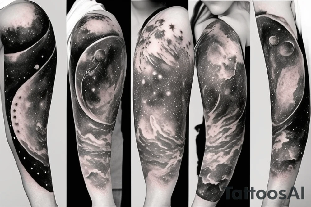 Astronomy tattoo idea