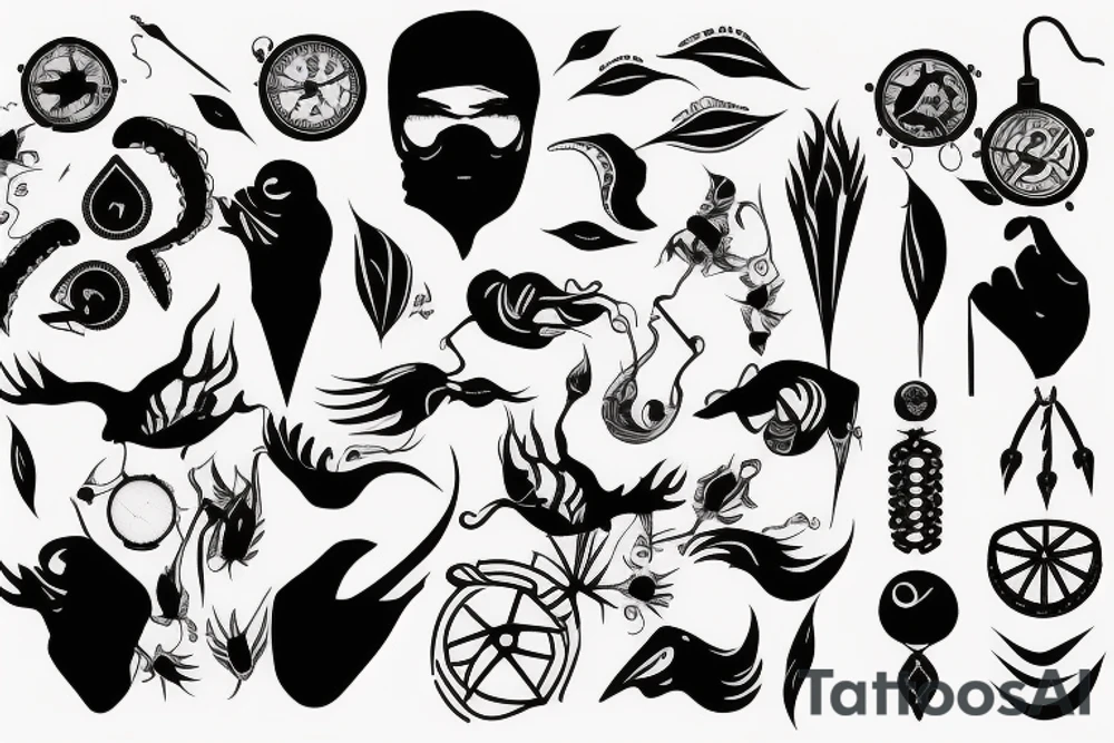 A simbol that shows a free man tattoo idea