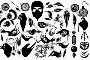 A simbol that shows a free man tattoo idea