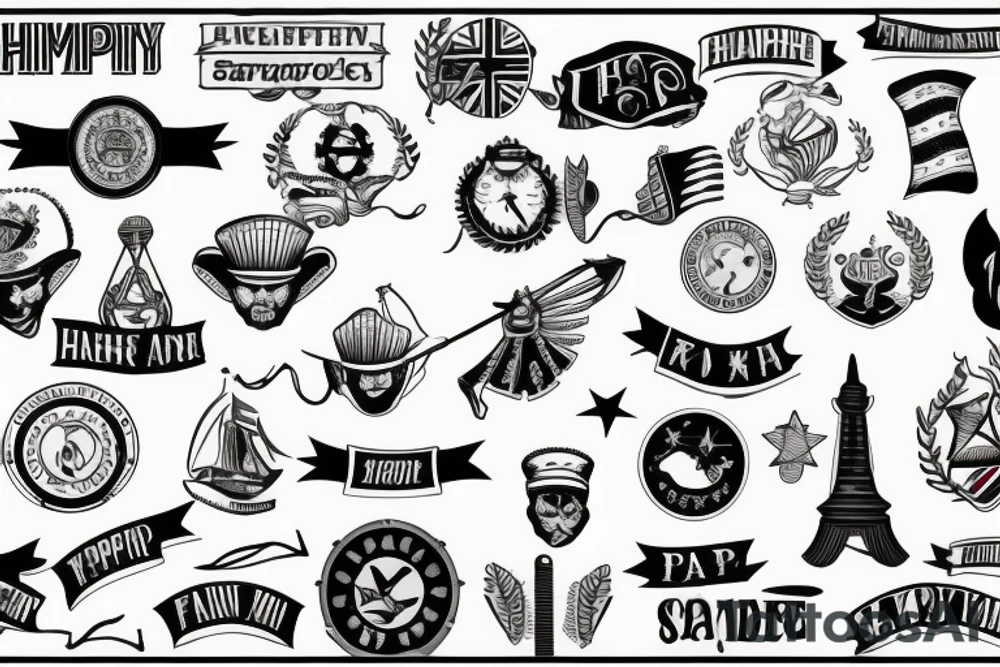 hampshire flag tattoo tattoo idea