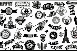 hampshire flag tattoo tattoo idea