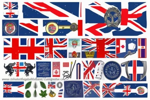 british hampshire flag tattoo tattoo idea