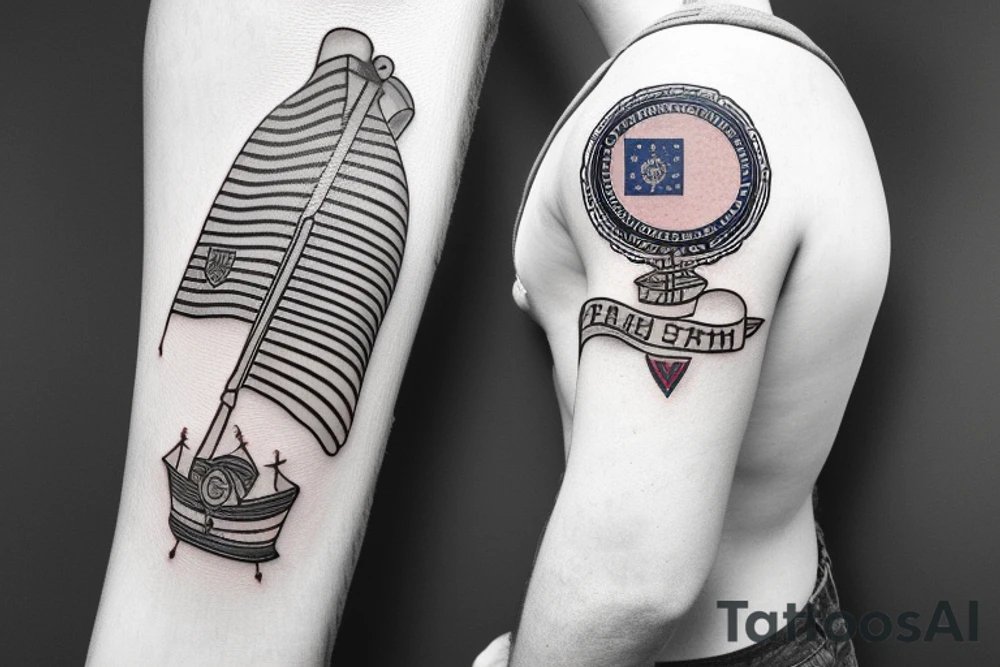 british hampshire flag tattoo tattoo idea