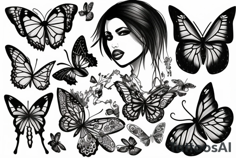 Anto and bella with a butterfly tattoo idea