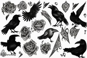 Raven tattoo idea