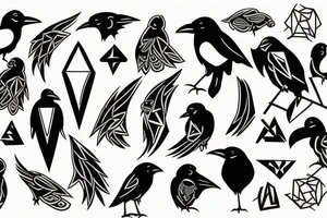 Raven tattoo idea