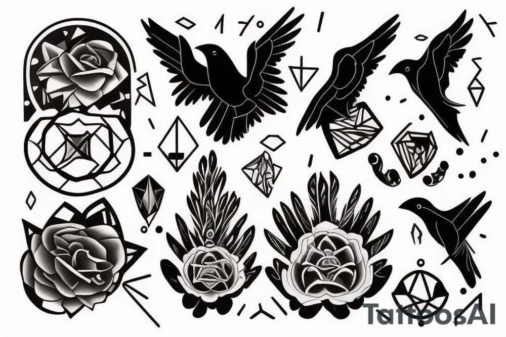 Raven tattoo idea