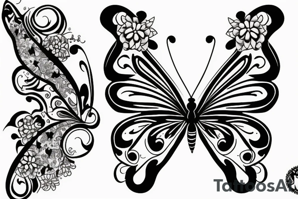 Butterfly tattoo idea