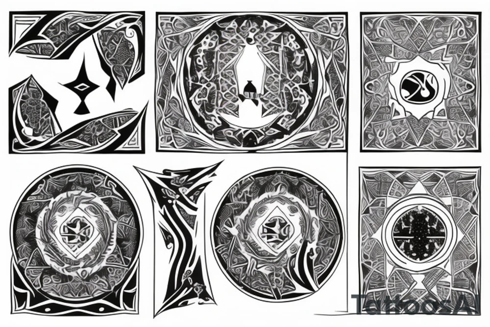 Turkic nationalistic tatoo tattoo idea