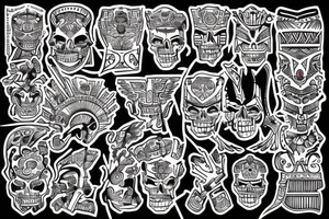 Aztec ruins tattoo idea