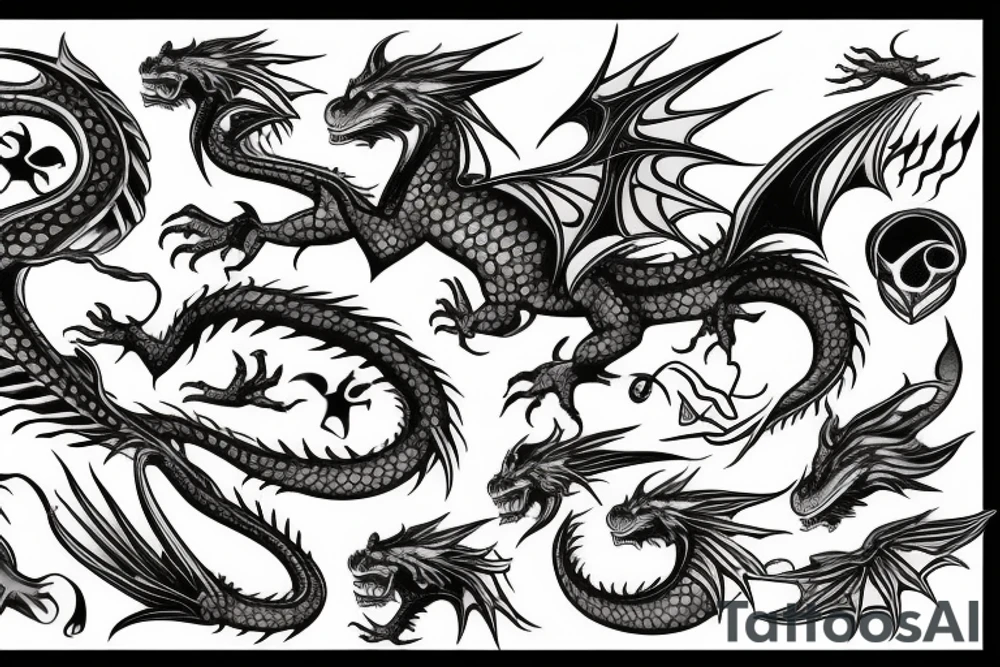 dragon tattoo idea