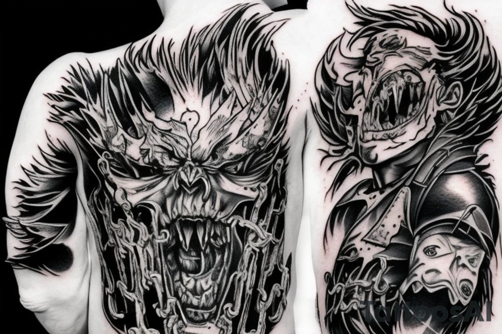 "Power", Blood Fiend, tritagonist of the "Chainsaw Man" series tattoo idea