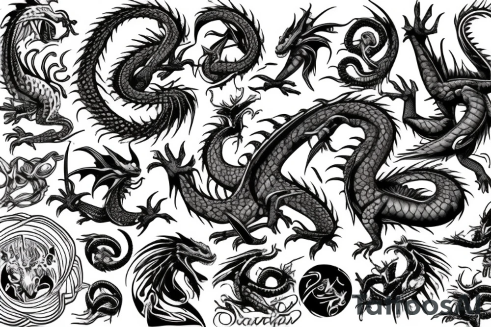 dragon tattoo idea