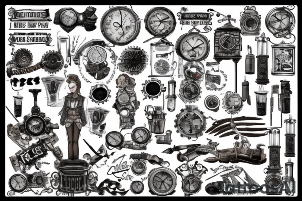 Rome, steampunk, the future tattoo idea