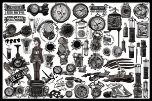 Rome, steampunk, the future tattoo idea