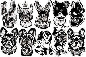 Dog and rats tattoo idea