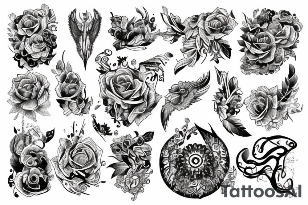 Дракон tattoo idea
