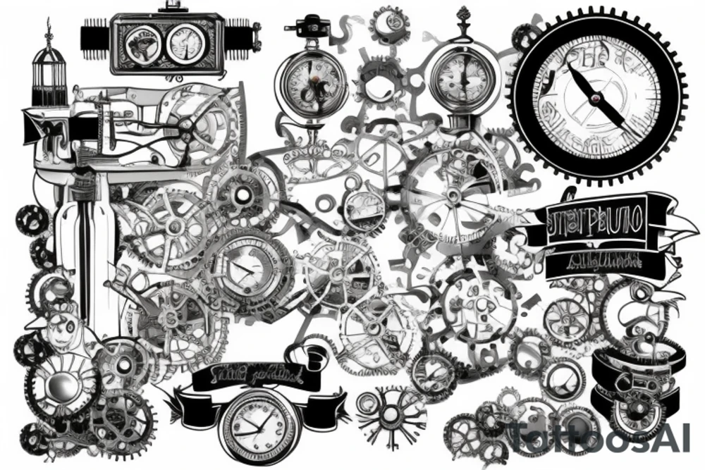 Rome, steampunk, the future tattoo idea