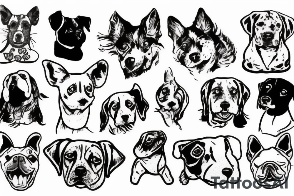 Dog with rat tattoo idea