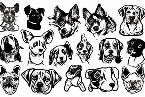 Dog with rat tattoo idea