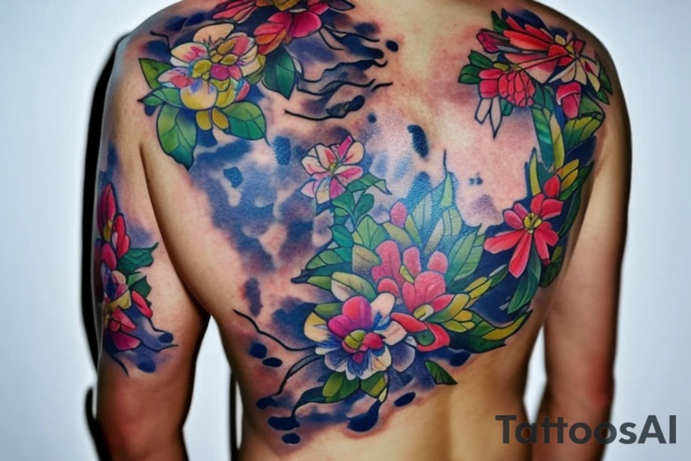 Мальчикв маске зайчика, в рубашке, шортах и сандалики, зловещая tattoo idea