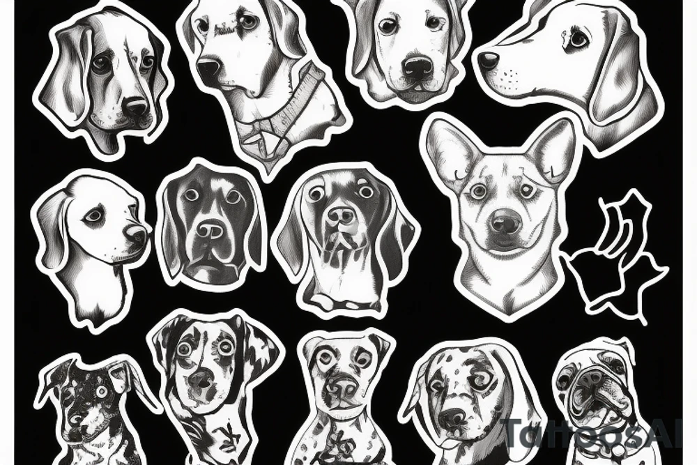 Dog with rat tattoo idea