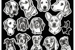 Dog with rat tattoo idea