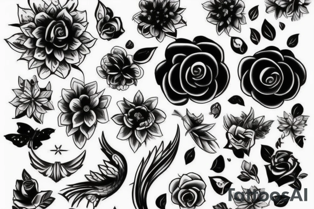 Витязь и современный войн tattoo idea