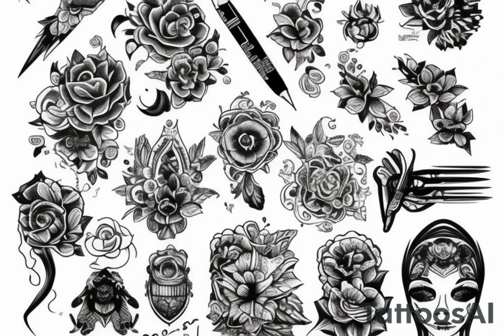 цифра 98 tattoo idea