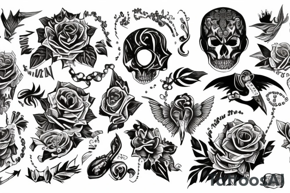 цифра 98 tattoo idea