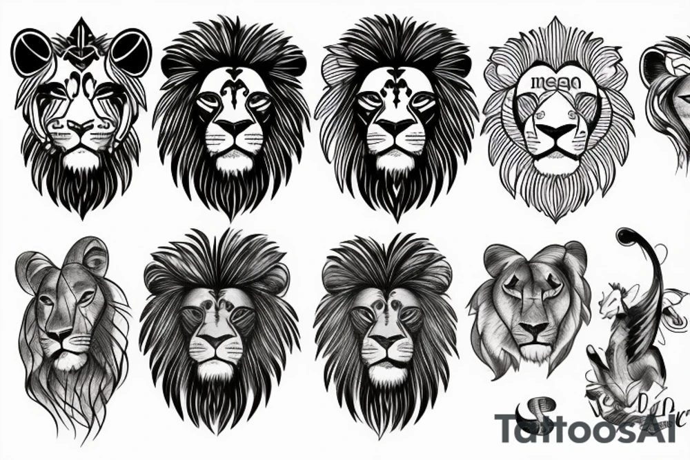 Lion tattoo idea