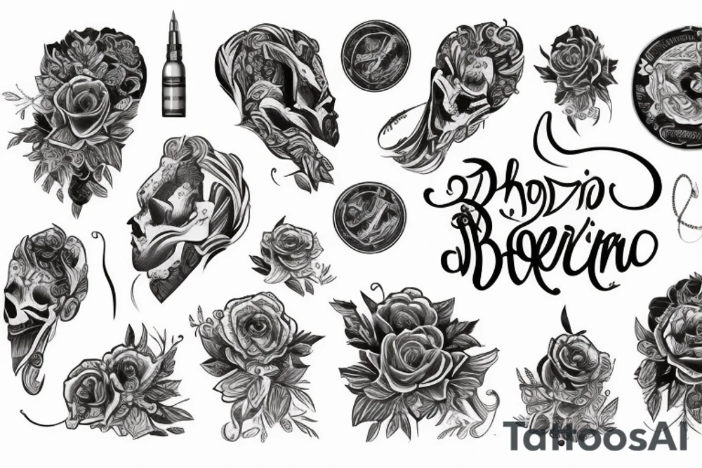 Брендон Ли из фильма ворон, маска tattoo idea