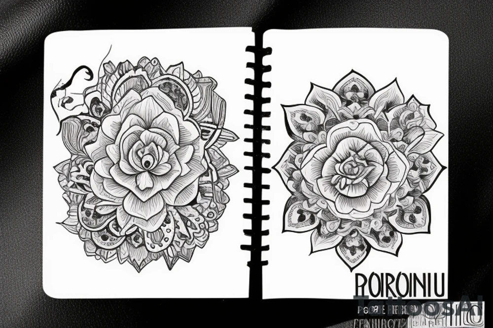 Пепельная роза tattoo idea