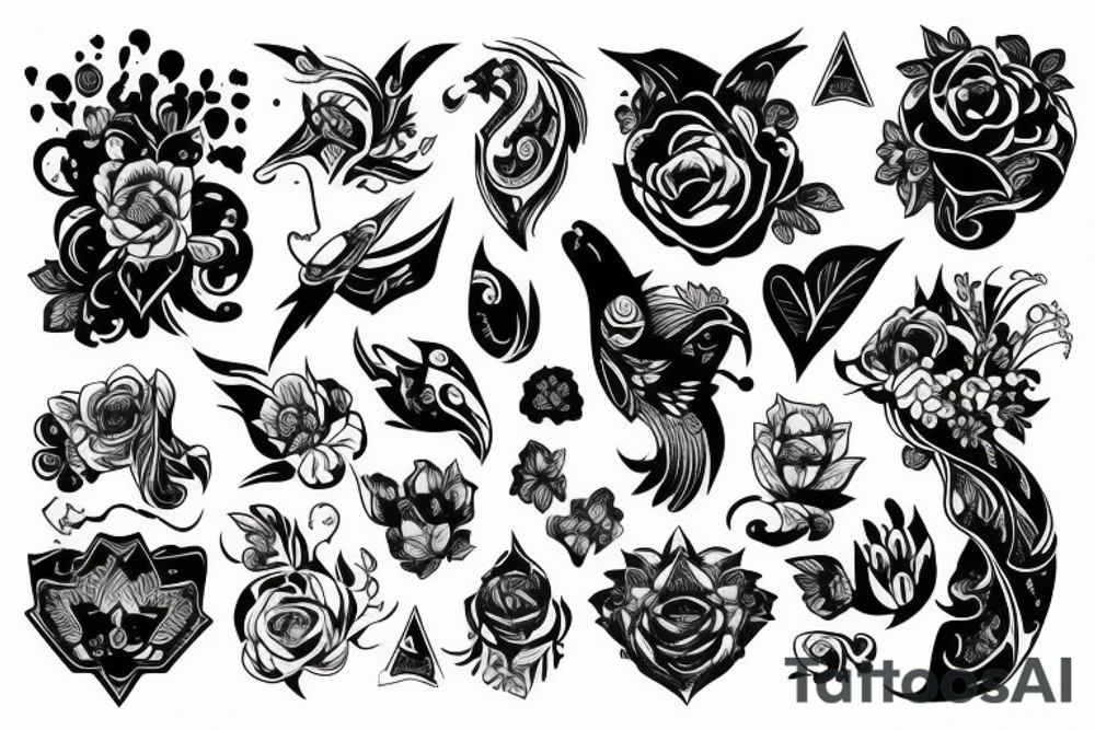 Дракон tattoo idea