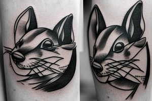 Rat with dog tattoo idea