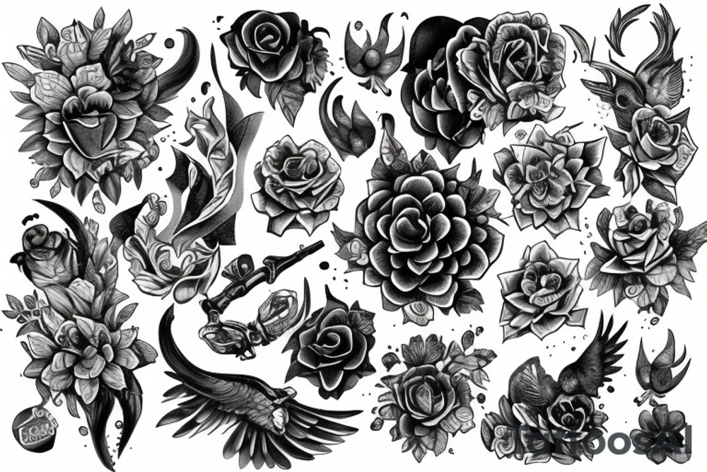 Дракон tattoo idea
