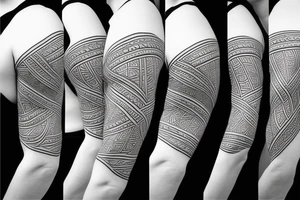 single curved line on arm tattoo idea