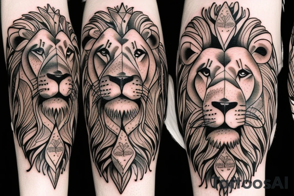 Lion tattoo idea