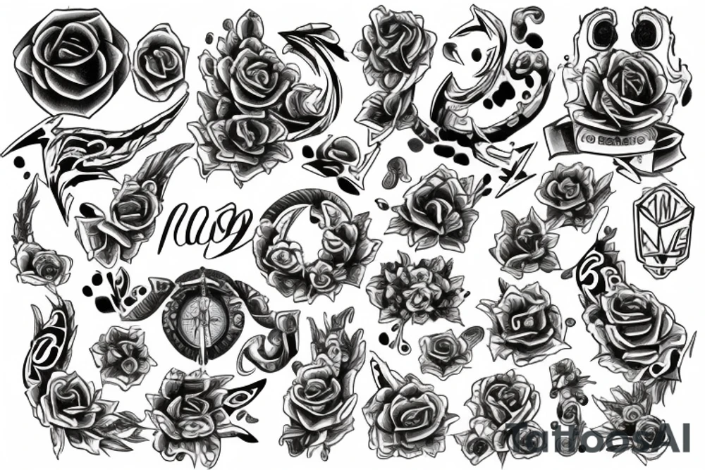 the number ninety-eight tattoo idea