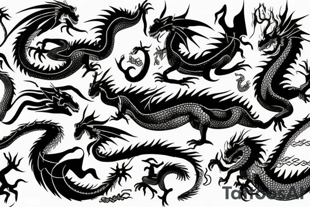 Dragon tattoo idea