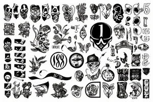 the number ninety-eight tattoo idea