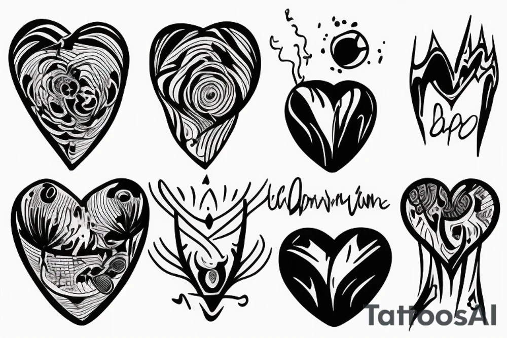 atomic heart tattoo idea