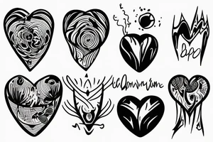 atomic heart tattoo idea