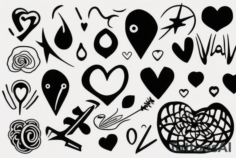 atomic heart tattoo idea