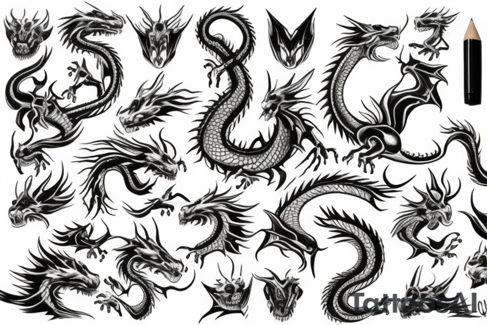 Dragon tattoo idea