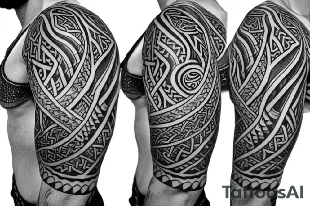 Sleeve, viking theme with kraken tattoo idea