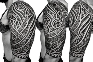 Sleeve, viking theme with kraken tattoo idea